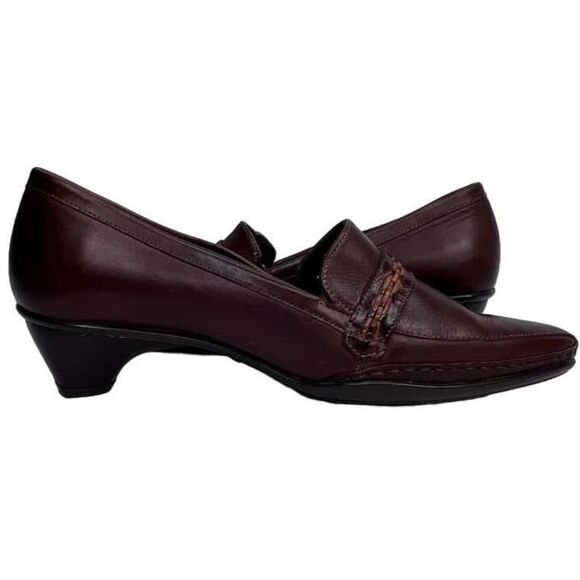 PIKOLINOS BROWN POINTED TOE SLIP ON CLASSIC CASUAL LEATHER MULES WOMENS SIZE 39 - Picture 6 of 8